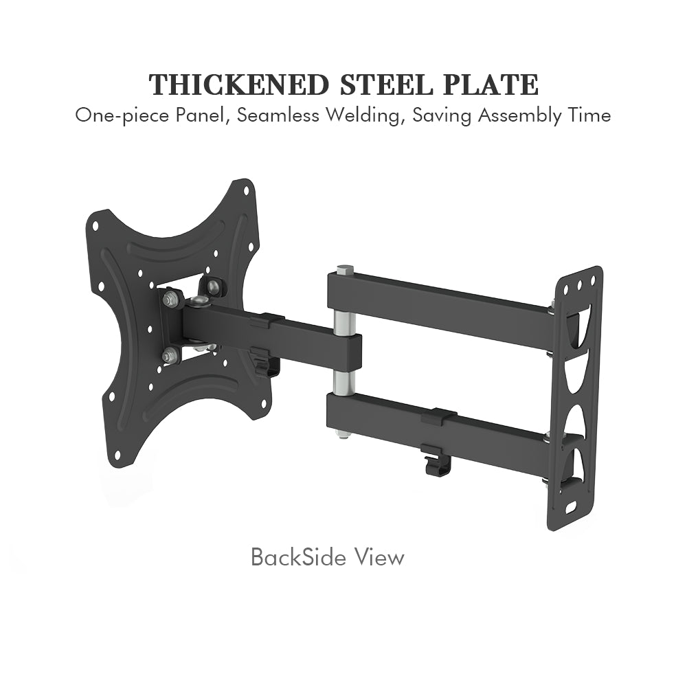 LEADZM 26-50" Adjustable Wall Mount Bracket Rotatable TV Stand TMX200 with Spirit Level