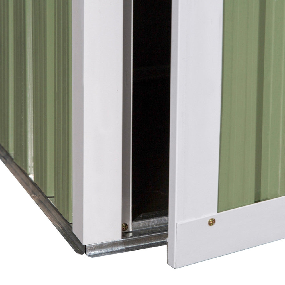 Metal Outdoor Storage Shed, Garden Tool House Cabinet -5' x 3' Green-AS ( Amazon Shipping)（Prohibited by WalMart）
