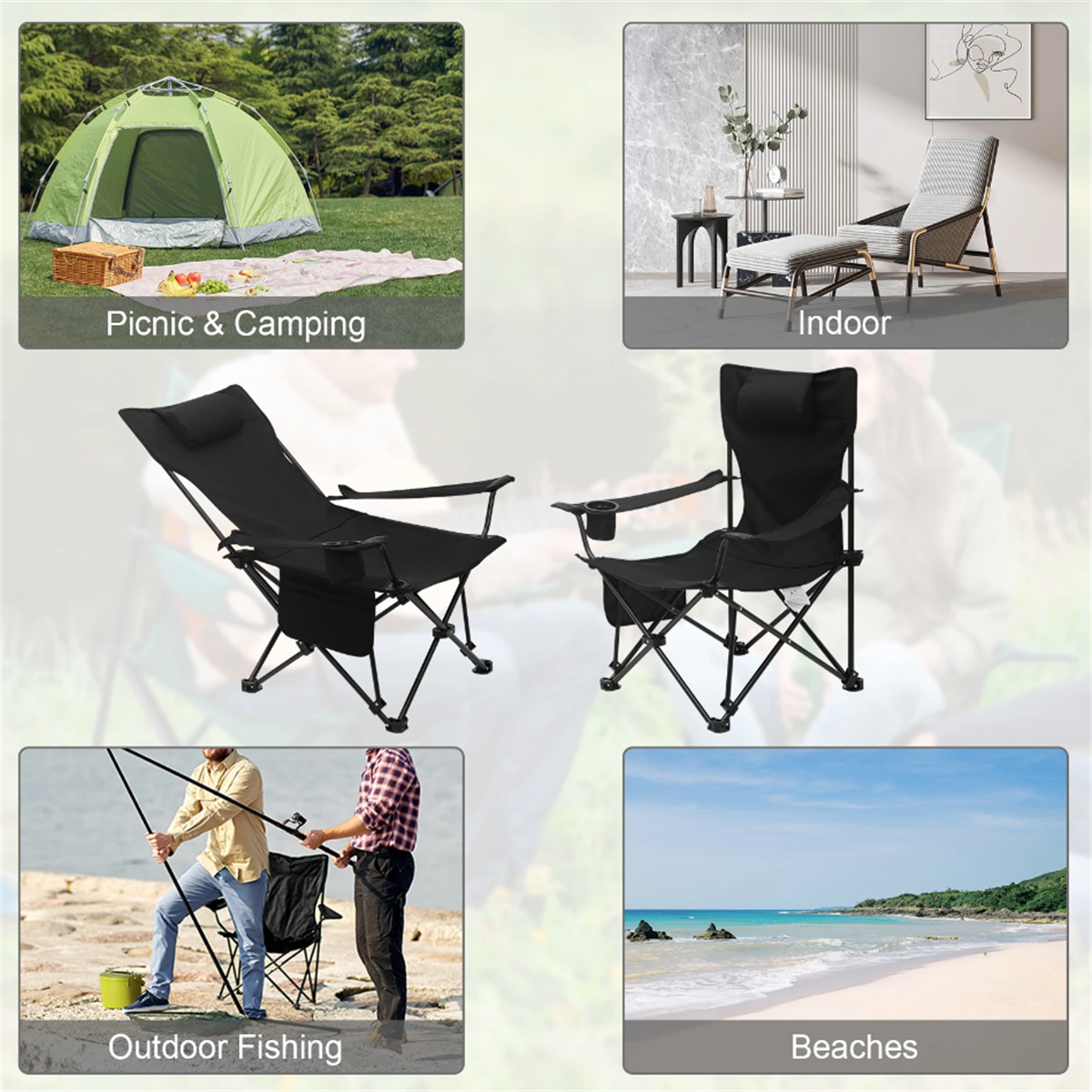 Armchair/Dining Chair/Office Chair/Camping Fishing Chair