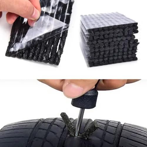 MOTORCYCLE CAR VAN TUBELESS TYRE PUNCTURE REPAIR KIT TIRE TOOL PLUG EMERGENCY-UK