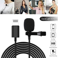 Microphone for iPhone Cellphone 8pin Interface Lavalier - UK