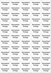  International PACKAGE Small Labels Self Adhesive Printed Mail stickers - UK