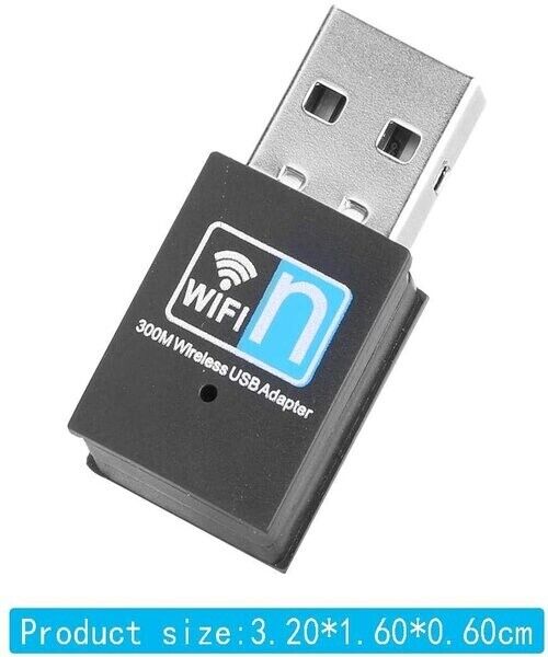 300mbps Wireless USB Adapter WiFi Internet Dongle for XP Vista Windows 7 8