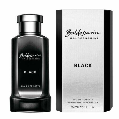 BALDESSARINI BLACK FOR MEN 75ML EAU DE TOILETTE SPRAY BRAND NEW & SEALED