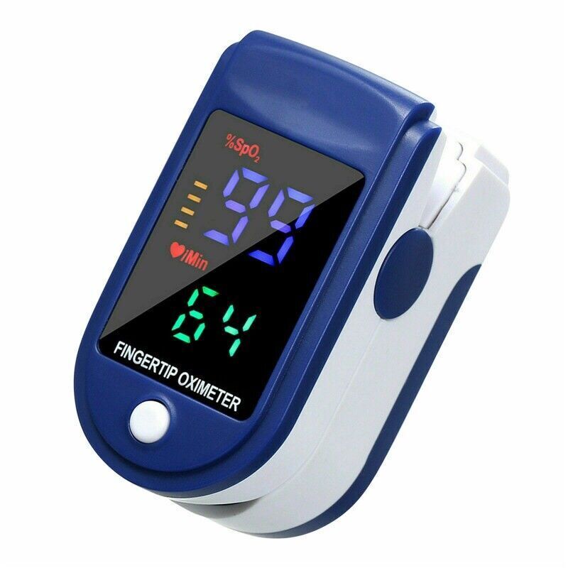 Finger Pulse Oximeter Blood Oxygen Saturation Meter SpO2 Heart Rate Monitor - UK