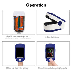 Digital Fingertip Pulse Oximeter Mini SpO2 Oxygen Saturation Monitor PR Pulse-UK