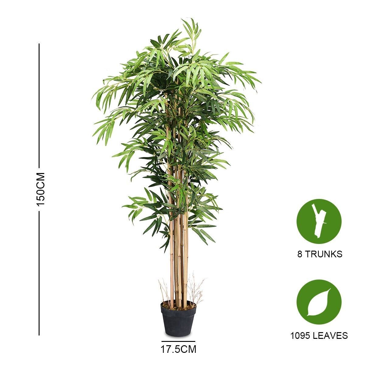 Realistic Artificial 150Cm Bamboo Tree for the Home and Office