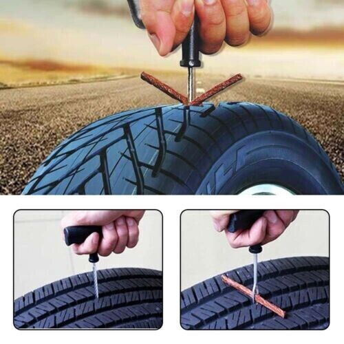 5-100 Tubeless Tire Tyre Puncture Repair Kit Strips Plug Car Van Truck Bike 10CM