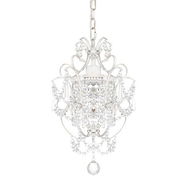 White Chandelier Mini Crystal Chandelier Lighting K9 Crystal Retro Craft Elegant