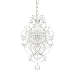 White Chandelier Mini Crystal Chandelier Lighting K9 Crystal Retro Craft Elegant