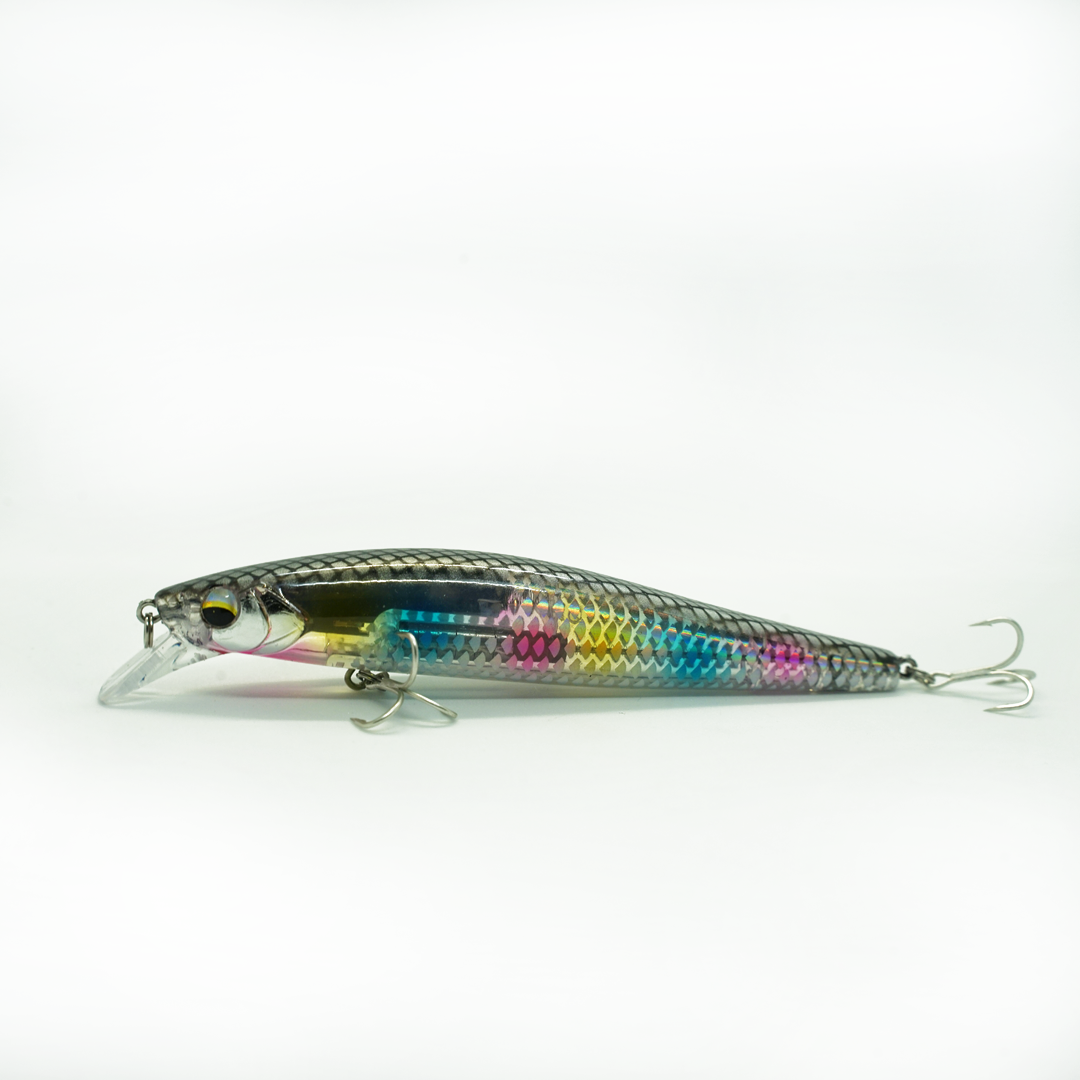 Floating Diving Minnow Lure Bait Crank Bait Pike Perch Bass Fishing Tackle