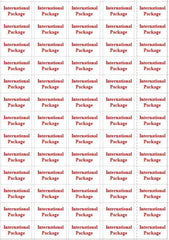  International PACKAGE Small Labels Self Adhesive Printed Mail stickers - UK