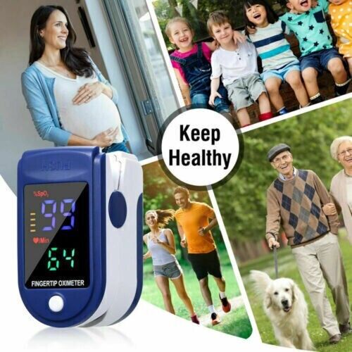 Finger Pulse Rate Monitor Oximeter Oxygen Saturation Meter Sp02 Professional-UK