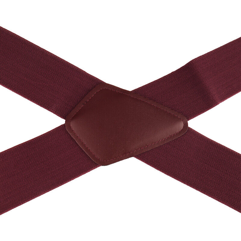 50MM Width Adjustable Elastic Men's Braces Suspenders Trouser Clips