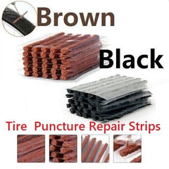 10CM Tubeless Tire Tyre Puncture Repair Kit Strips Plug Car Van Truck Bike 5-100