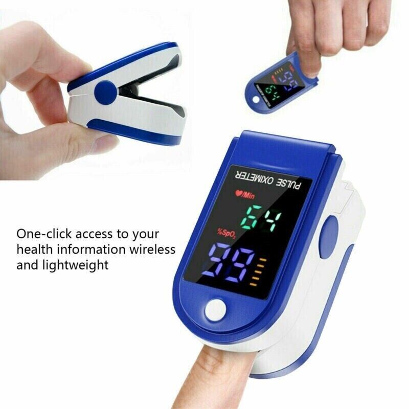 Heart Rate Monitor Oximeter Blood Oxygen SpO2 Finger Pulse Saturation Meter FDA