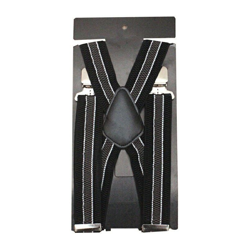 Braces Highly Elastic Suspenders Heavy Duty Trouser Style 40mm Adjustable Men's 