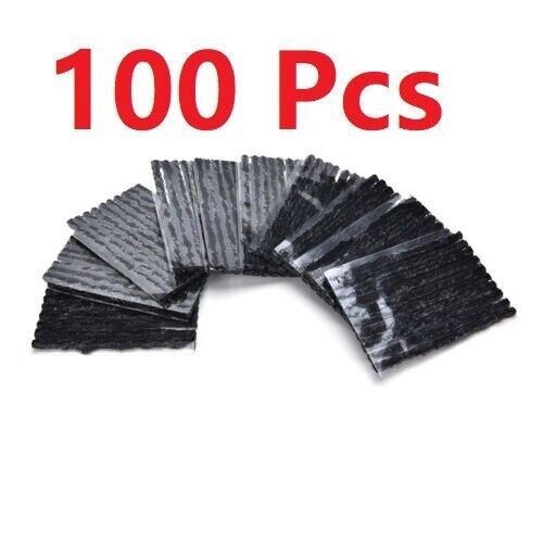 100x Tubeless Tire Tyre Puncture Repair Kit Strips Plug Car cycling Bike