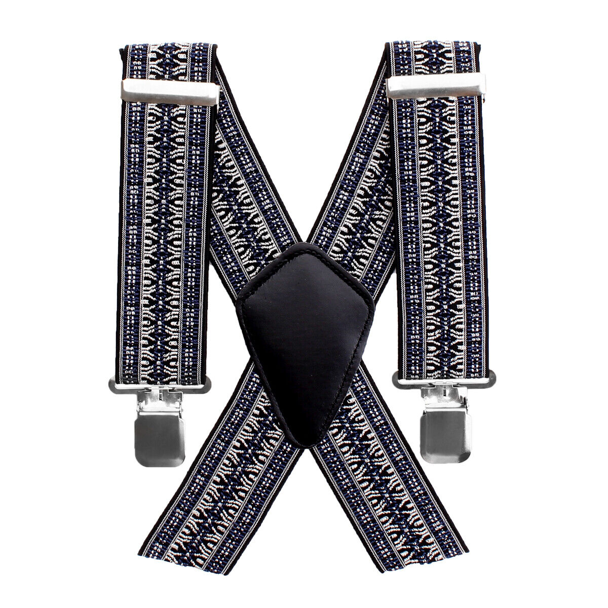 50MM Adjustable Plain Customs Mens Braces Suspenders Heavy Duty Trouser Elastic