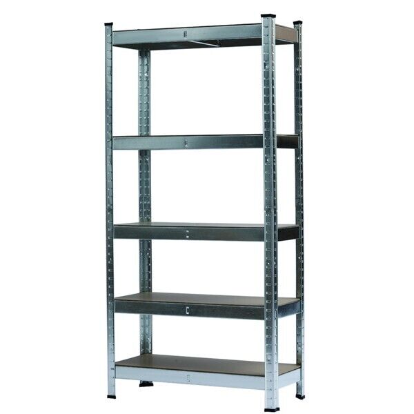 Large 5 Tier Heavy Duty Boltless Metal Shelving Shelves Storage Shelf Garage UK