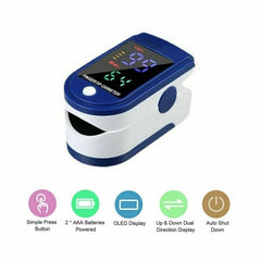 Heart Rate Monitor Oximeter Blood Oxygen SpO2 Finger Pulse Saturation Meter FDA