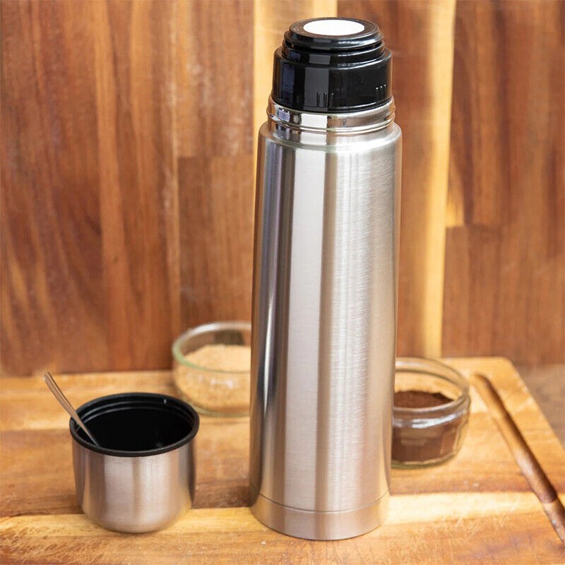 High Grade Stainless Steel Hot Cold Vacuum Flask Thermos - UK