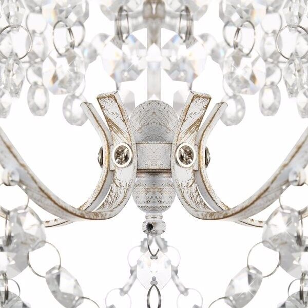 White Chandelier Mini Crystal Chandelier Lighting K9 Crystal Retro Craft Elegant