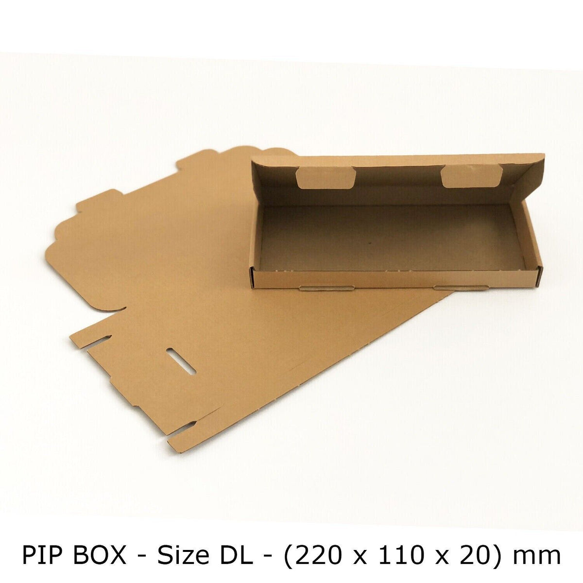 PIP DL - 220x110x20 mm Box For ROYAL MAIL Bulky Item LARGE LETTER Postage Saver