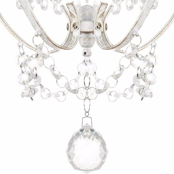 White Chandelier Mini Crystal Chandelier Lighting K9 Crystal Retro Craft Elegant