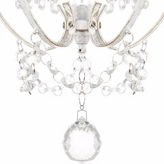 White Chandelier Mini Crystal Chandelier Lighting K9 Crystal Retro Craft Elegant