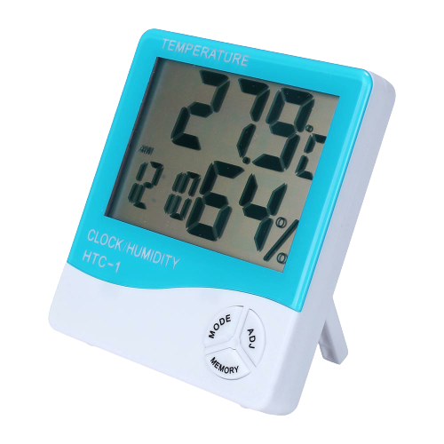 Digital LCD Thermometer Hygrometer Humidity Meter Room Indoor Temperature Clock