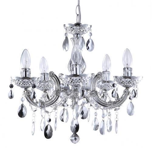 Marie Therese Chandelier Ceiling Light Crystal Effect 5 Arm - UK