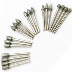 20X Diamond Grinding Cutting Burr Set For Dremel Drill Bits Rotary Grinder Tool