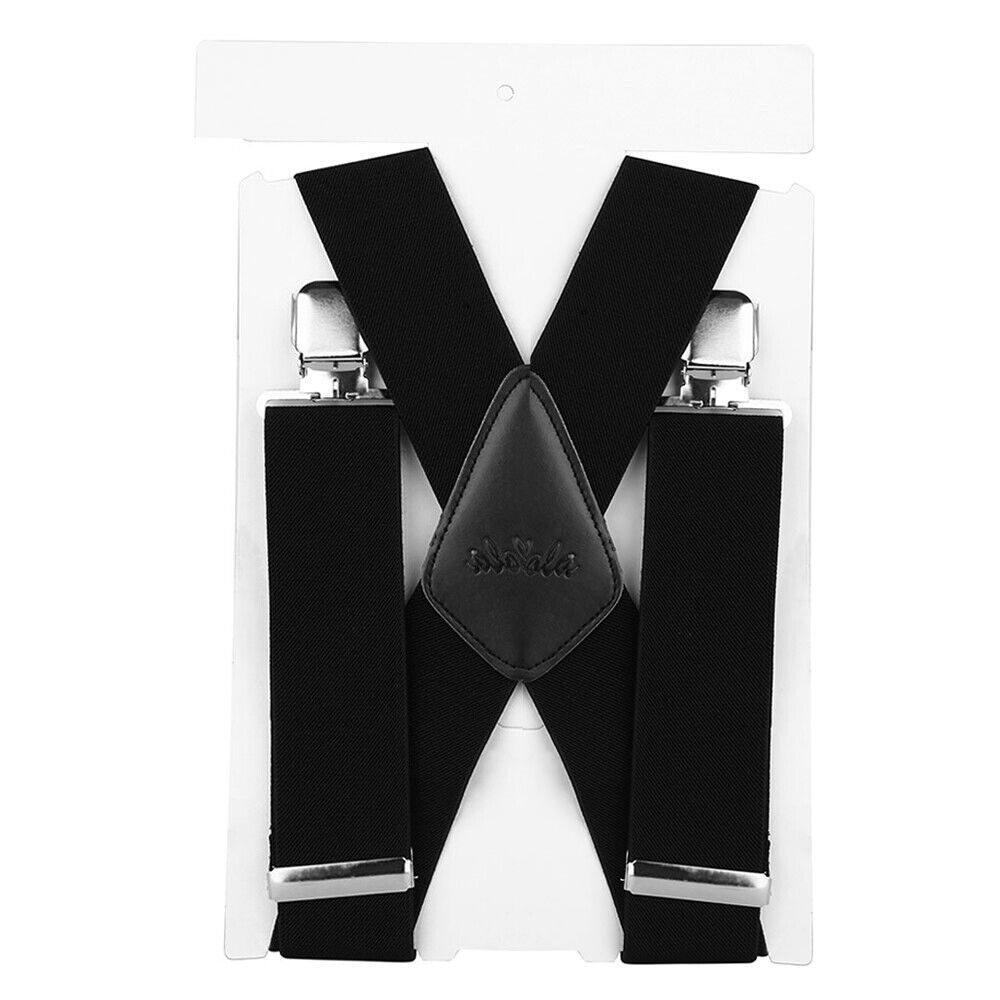 50MM High Elasiticity Braces Suspenders - Black