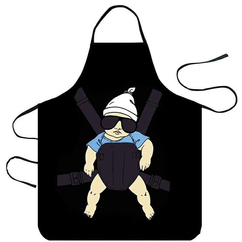 Funny Cooking Kitchen Apron Novelty Dinner Party Apron Adjustable shoulder Strap