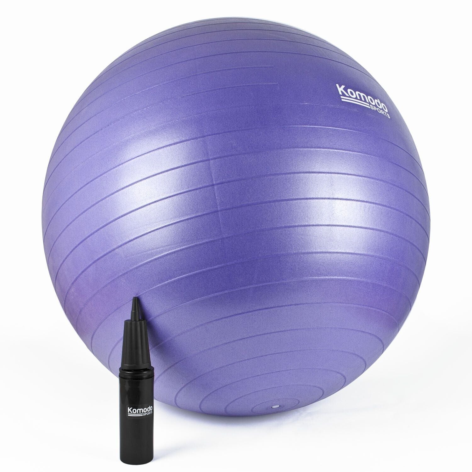 85cm Yoga Exercise Ball Balance Training Home Gym Workout Routine Pilates Purple