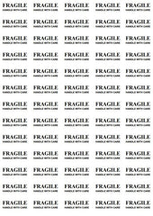  FRAGILE - Handle With Care Labels Small Stickers