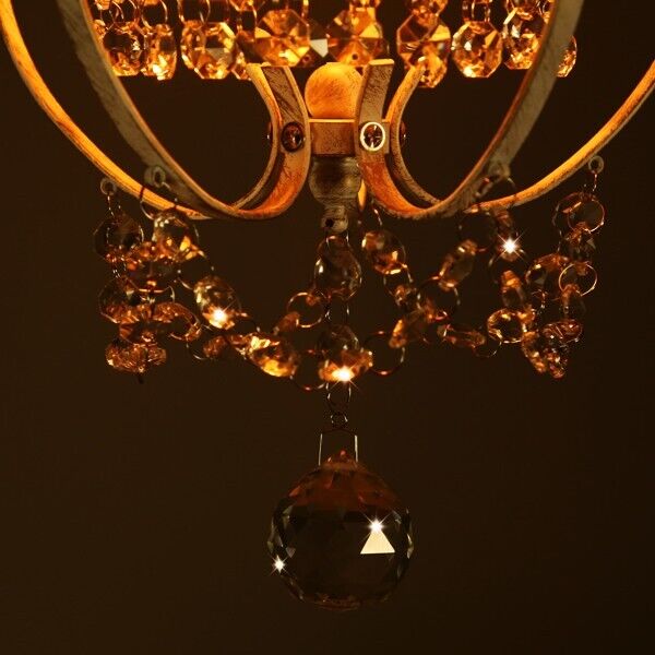 White Chandelier Mini Crystal Chandelier Lighting K9 Crystal Retro Craft Elegant