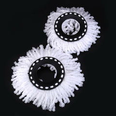 2pcs Replacement Mop Micro Fiber Head Refill for 360 Degree Rotating Spin Magic 