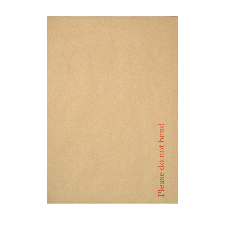 HARD CARD BOARD BACK BACKED 'PLEASE DO NOT BEND' ENVELOPE BROWN A3 A4 A5 A6- UK