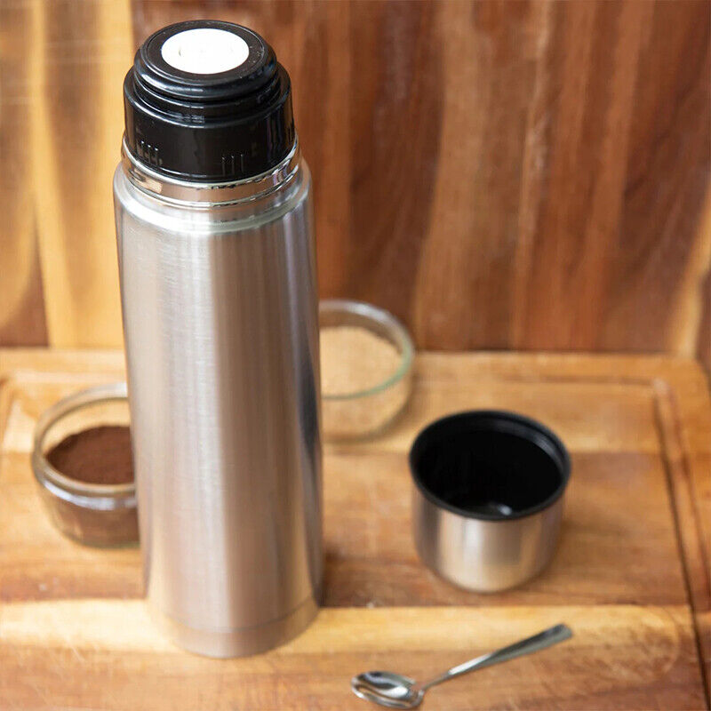 High Grade Stainless Steel Hot Cold Vacuum Flask Thermos - UK