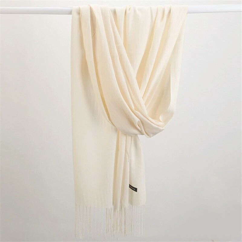 Ladies Cashmere Scarf Cashmere Wool Shawl Soft Large Thick Warm Winter Wrap - UK