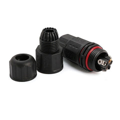 3x- L20-3 IP67 2 Pin 3 Pin Waterproof Outdoor Plug Wire Connector Adapter-UK