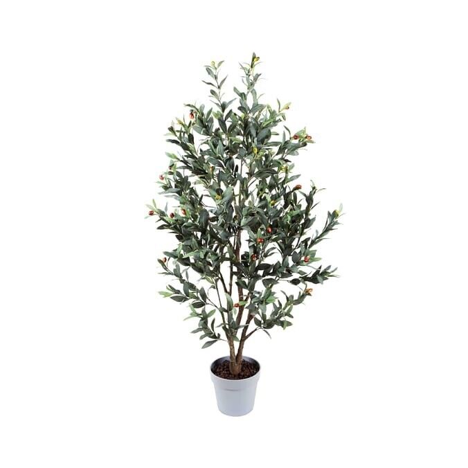 Artificial Olive Tree 130cm Tall Faux Olive Plants Potted Olive Silk Tree UK