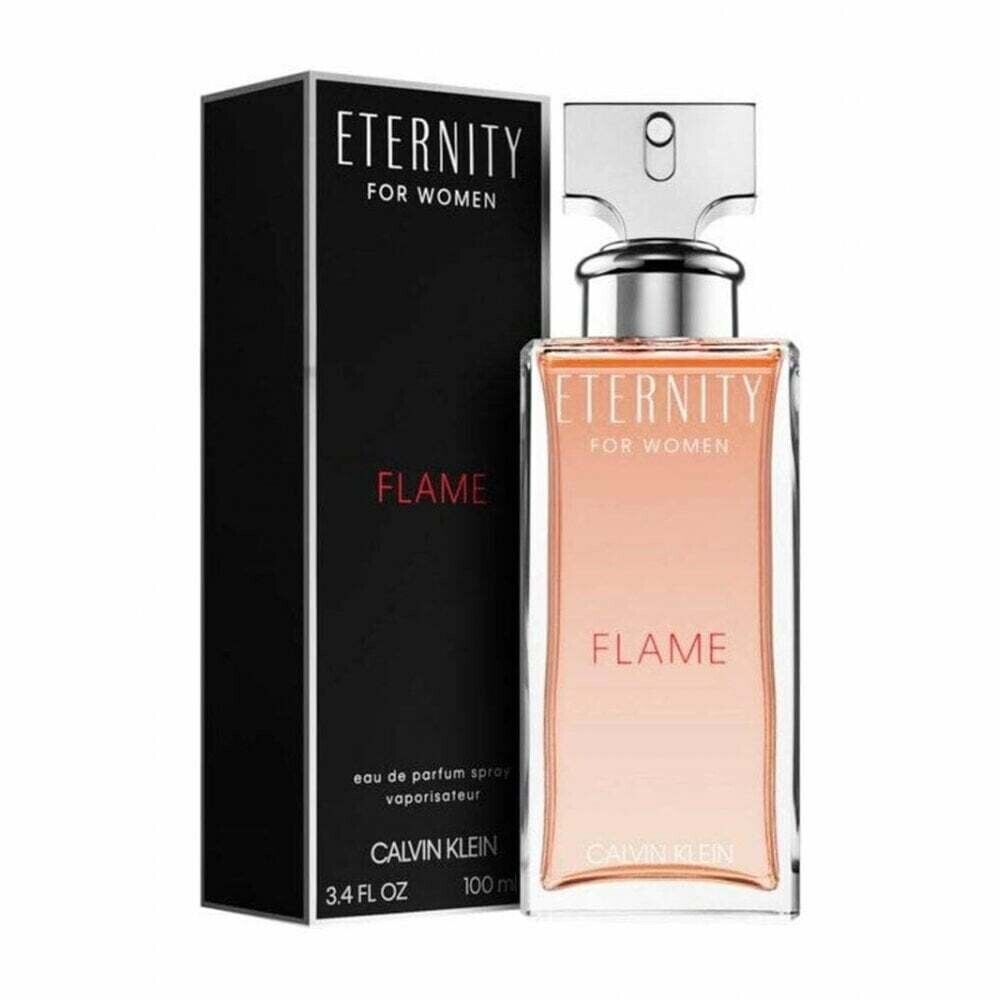 CALVIN KLEIN ETERNITY FLAME WOMAN 100ML EDP SPRAY - 100% AUTHENTIC GUARANTEED