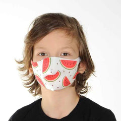  Kids Face Covering Reusable fabric with a 3D design camo  Melon - UK