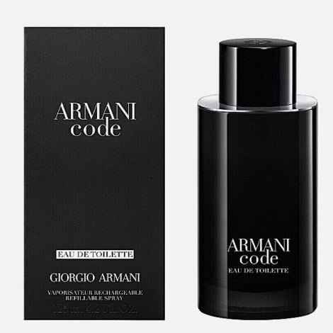 GIORGIO ARMANI CODE 125ML EDT REFILLABLE  POUR HOMME EAU DE TOILETTE SPRAY