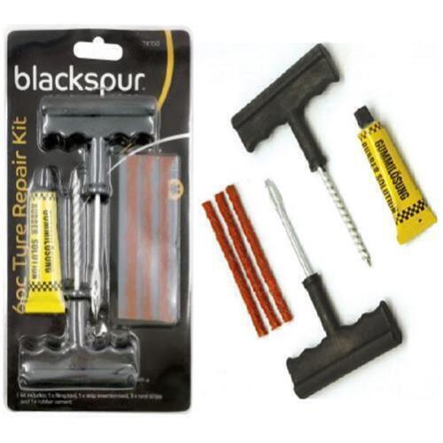 Tubeless Tire Tyre Puncture Repair Kit 4" Strips Plug Car Van Truck Bike