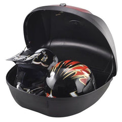 52L 2 Helmet Motorcycle Top Back Box Luggage Storage Motorbike Moped Universal