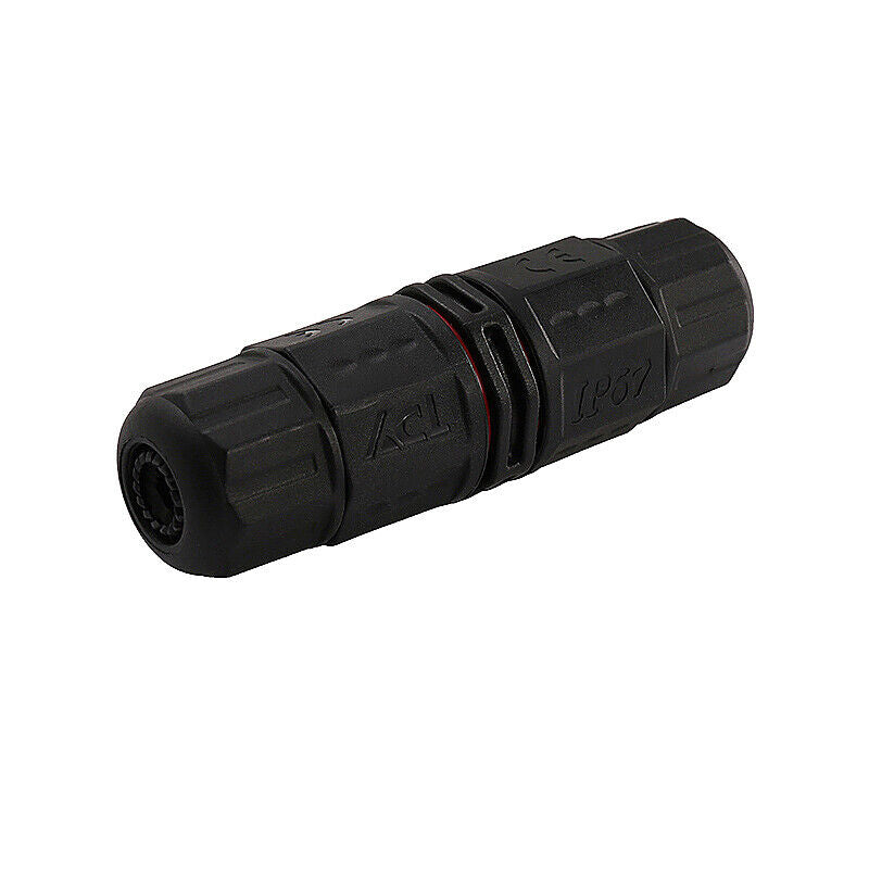 3x- L20-3 IP67 2 Pin 3 Pin Waterproof Outdoor Plug Wire Connector Adapter-UK